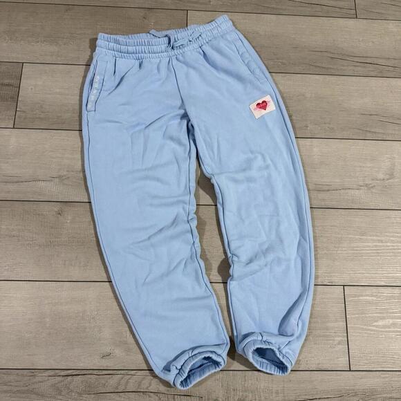 Adidas Originals x Girls Are Awesome Sweatpants Light Blue Women’s S Floral Logo - Picture 1 of 9